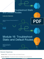 Module 16: Troubleshoot Static and Default Routes: Instructor Materials