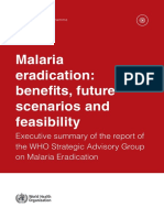 WHO - 2019 - Malaria eradication SAGme exec summary