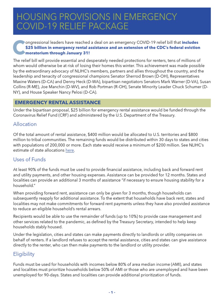 Emergency COVID-19 Rental Assistance Guide | PDF | Landlord | Renting