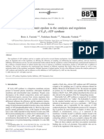 The Role of Subunit Epsilon in The Catalysis and Regulation Off F - Atp Synthase