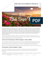 950 Citate Despre Viata Care Sa Te Inspire in Fiecare Zi PDF