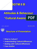 SGTM 5 B Attitudes & Behaviour " Cultural Awareness"