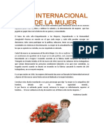 El Día Internacional de La Mujer Es Un Buen Momento para Reflexionar Acerca de Los Avances Logrados