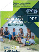 Instructivo Aspirantes CREO 2021I PROFESIONALES PDF