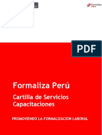 Cartilla de Capacitaciones A Usuarios Formaliza Perú