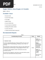 CAT - 3516H Engine Misfires, Runs Rough or is Unstable