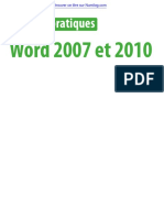 Travaux Pratiques: Word 2007 Et 2010