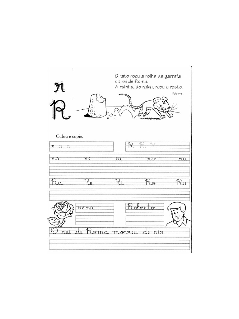Atividades de Caligrafia Letra R | PDF