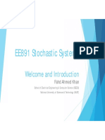 EE891 Stochastic Systems: Welcome and Introduction