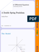 Differential Equations Double Spring Pendulum