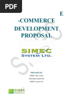 Single-Vendor E-Commerce Proposal