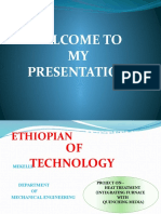 Welcome To MY Presentation