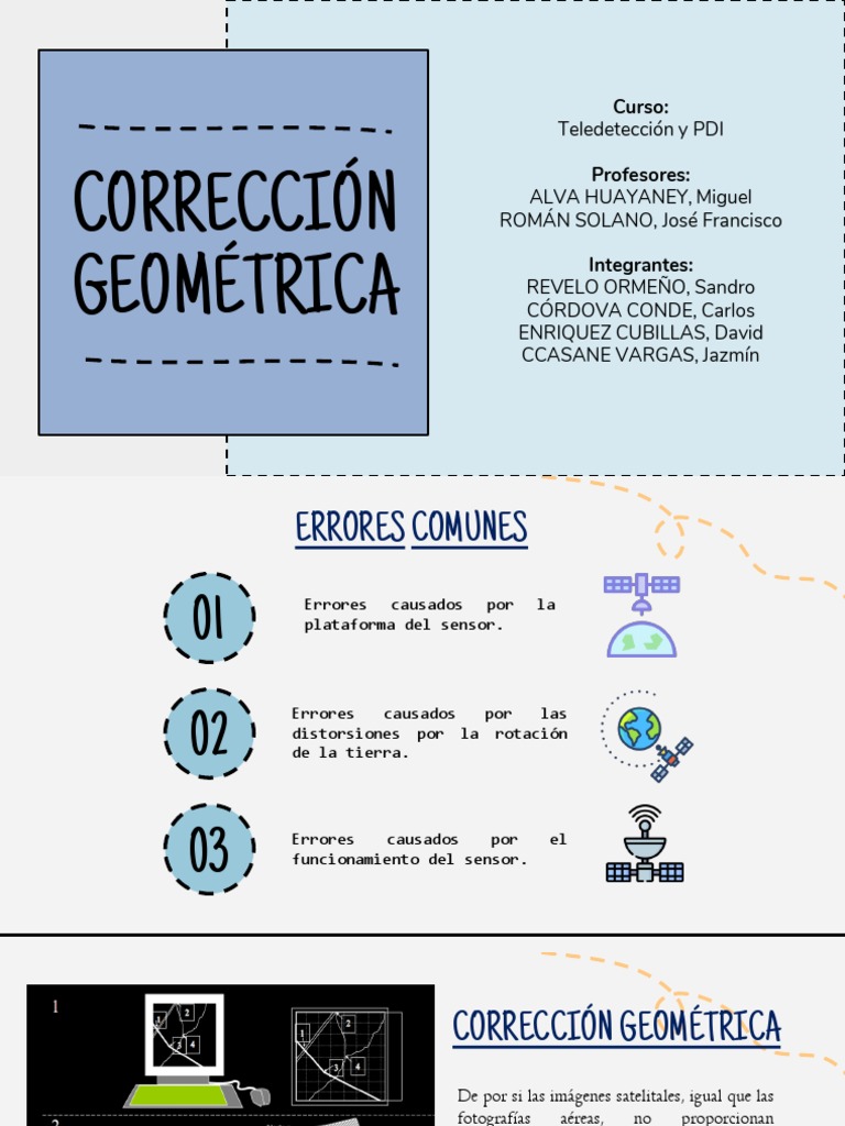 Corrección Geométrica PDF PDF Píxel Sistema coordinado