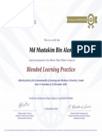 MD Mustakim Bin Alam: Blended Learning Practice