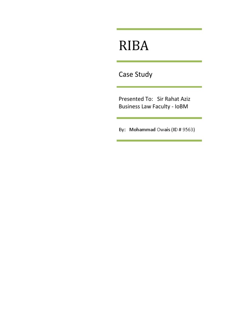 Pakistan's Riba Policy Challenges | PDF | Interest | Politics Of Pakistan