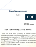Bank Management: Unit II