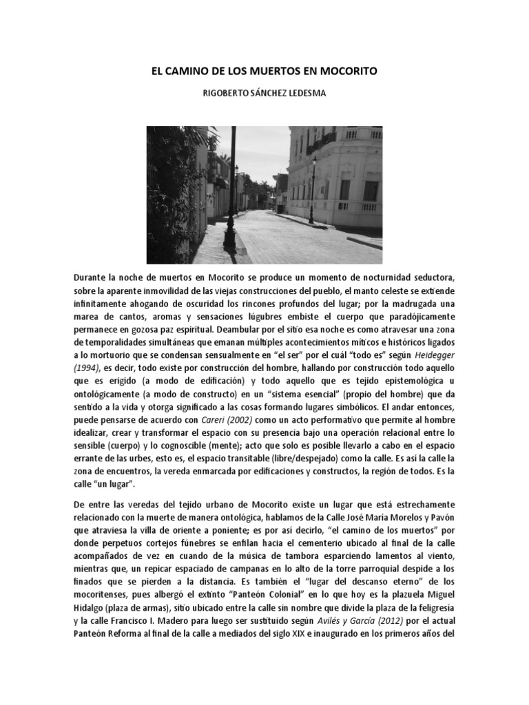 El Camino de Los Muertos en Mocorito 3 | PDF | Muerte | Rituales