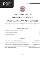 Journal of Law and Society: The University of Southern California