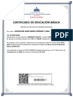 Certificado de Bachiller