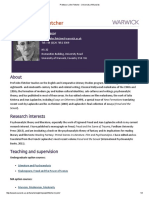 Professor John Fletcher - University of Warwick PDF