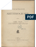 ŠOLÍN, Josef: Počátkové Arithmografie 1874