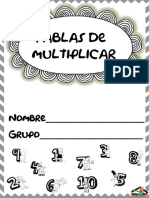 Tablas de Multiplicar Ejercicios PDF