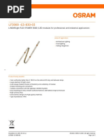 Product Datasheet: Linearlight Flex Power 3000 - Led Modules For Professional and Industrial Applications