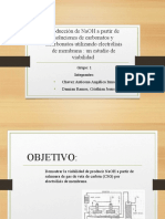 Producción de NaOH a partir de soluciones de