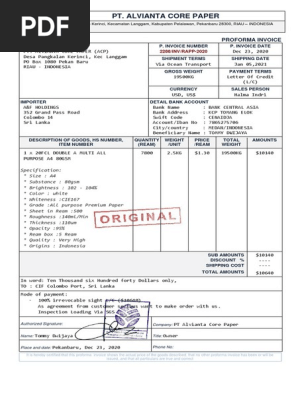 Proforma Invoice To Sri Lanka.pdf
