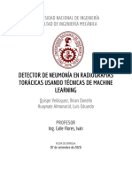 Detector de Neumonía en Radiografías Torácicas Usando Técnicas de Machine Learning