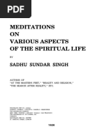 Sadhu Sundar Singh - Meditations On Various Aspects of The Spiritual Life 1926