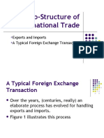 The Micro-Structure of International Trade: Exports and Imports A Typical Foreign Exchange Transaction