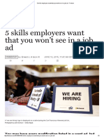 5 Skills Employers Want That You Won't See in Job Ads