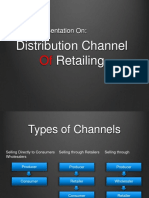 Distribution Channel Retailing: A Sector Presentation On