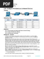 12.9.2 Lab - Configure Ipv6 Addresses On Network Devices