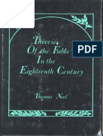 Theorie : O F Dhe Fable in The Eighteenth Century