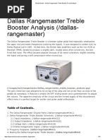 ElectroSmash - Dallas Rangemaster Treble Booster Circuit Analysis