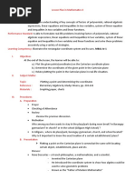Grade 8 Cartesian Plane Lesson Plan | PDF | Cartesian Coordinate System ...