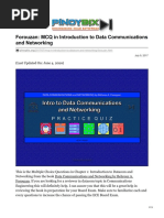 Forouzan MCQ in Introduction To Data Communications and Networking