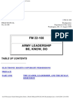 FM 22-100 Army Leadership - Be Know Do PDF