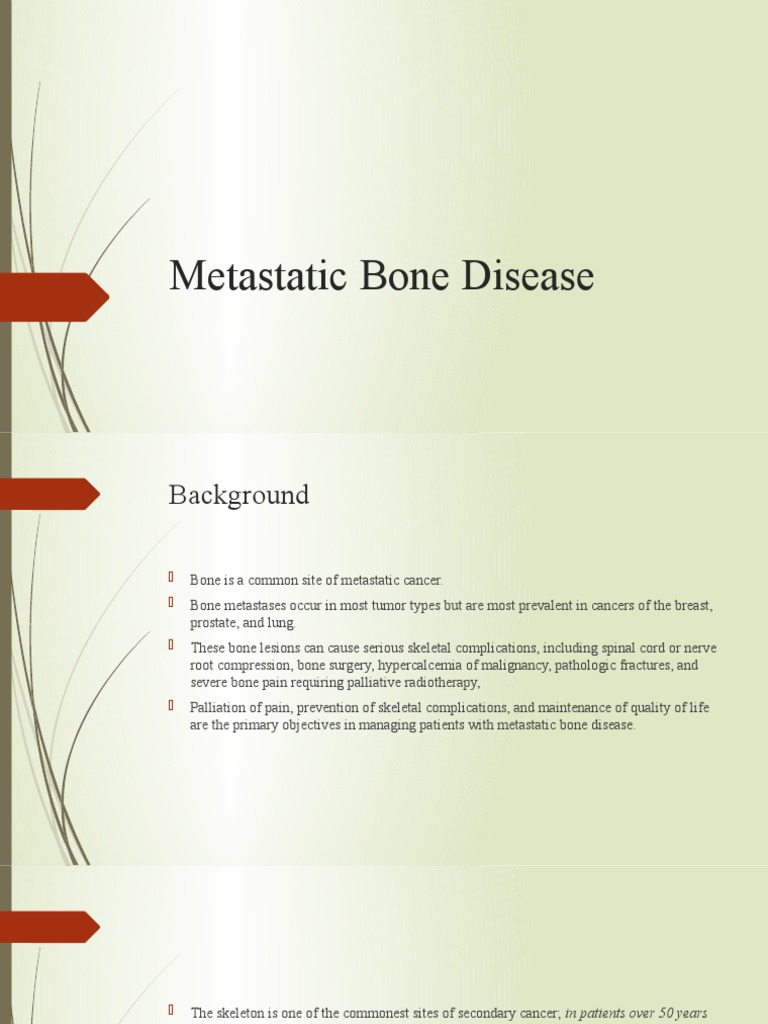 Understanding Metastatic Bone Disease | PDF | Metastasis | Bone