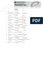 Interactive: Placement Test