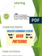 Session 9 Verb Patterns