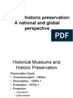 History of Preservation