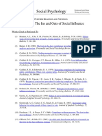 Social Psychology: Lecture 2.8: The Ins and Outs of Social Influence