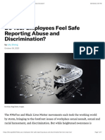 Do Your Employees Feel Safe Reporting Abuse and Discrimination? PDF