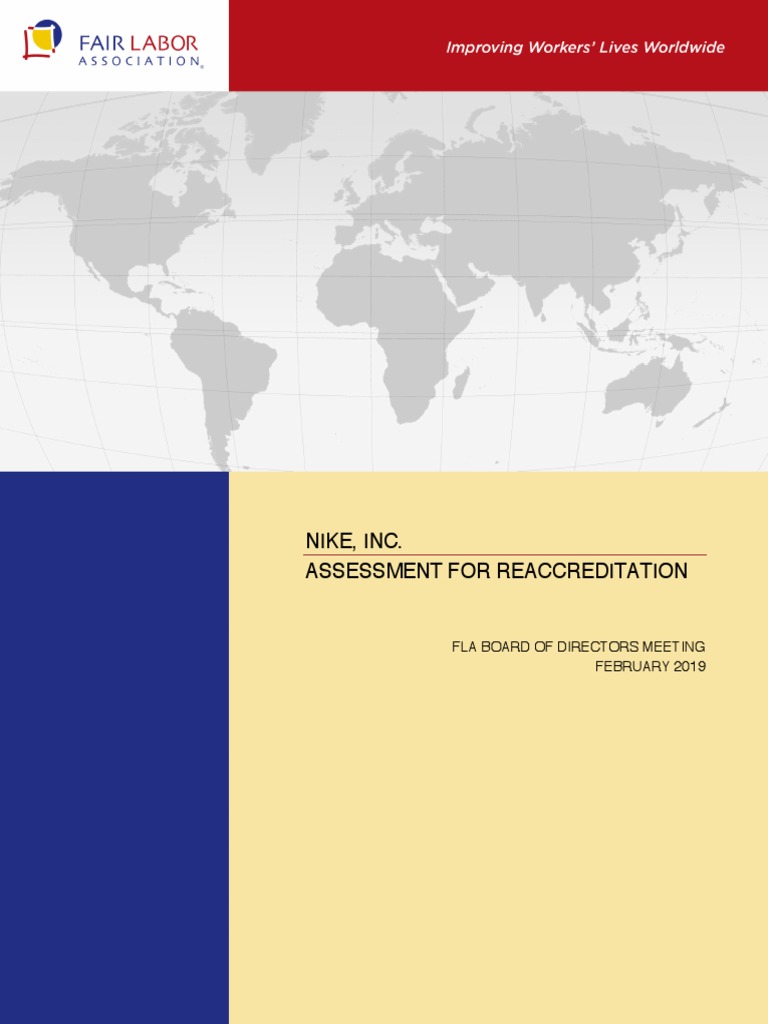 Nike Reaccreditation Report Final | PDF | Nike | Audit