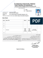 BA - BSC Roll No Slip