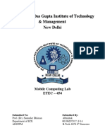 Dr. Akhilesh Das Gupta Institute of Technology & Management: Mobile Computing Lab ETEC - 454