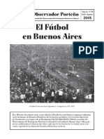 El Observador Porteño El Futbol en Buenos Aires
